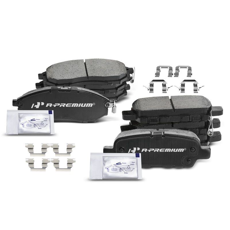 8pcs Front & Rear Ceramic Brake Pads  for INFINITI EX35 FX35 FX45 G25 G35 NISSAN 350Z