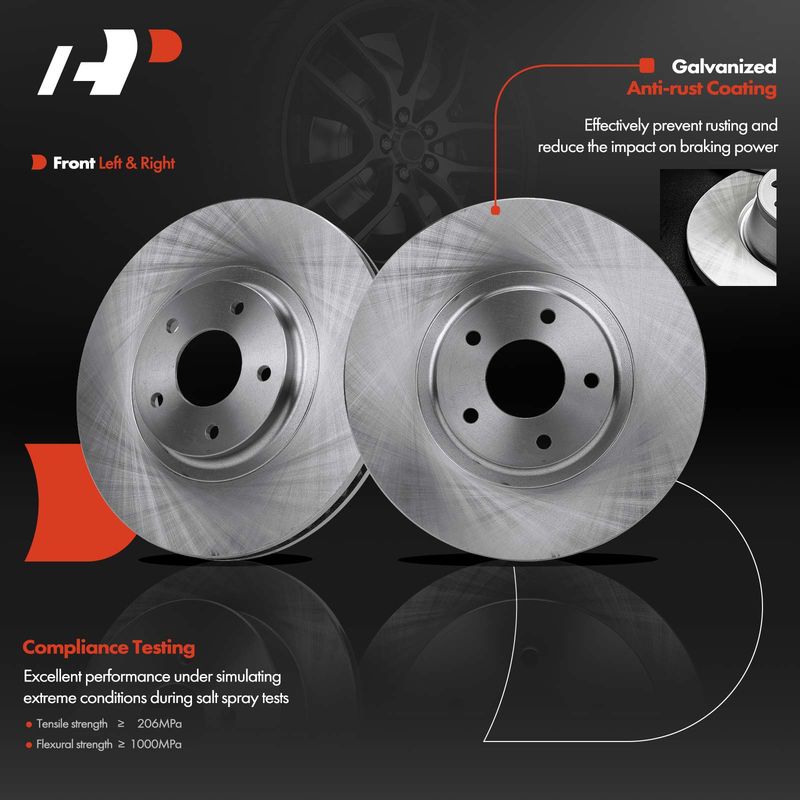 Front Disc Brake Rotors for INFINITI FX35 FX45 Nissan Altima Maxima Murano