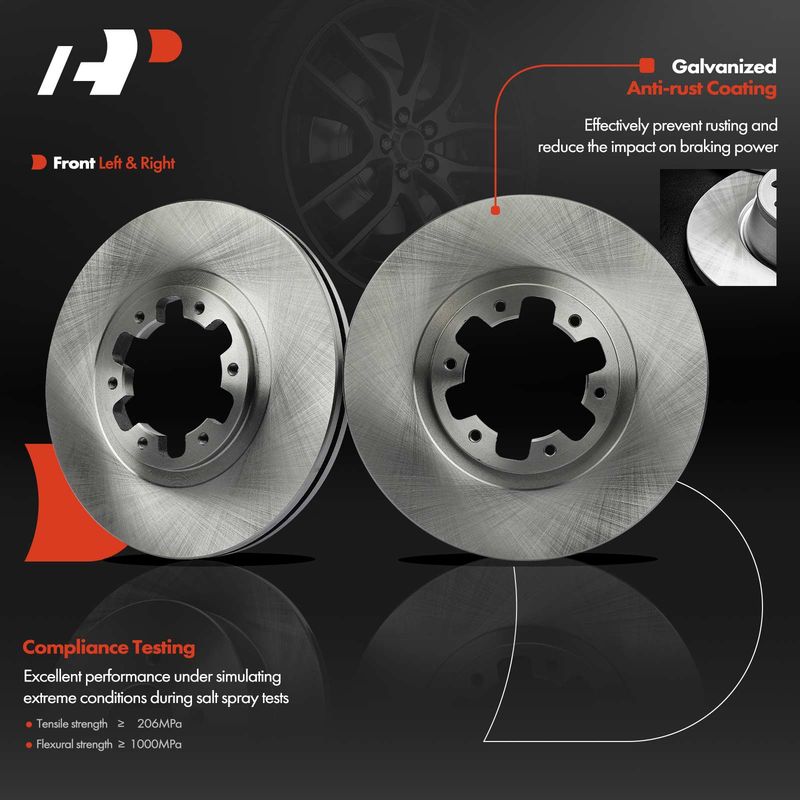 Front Disc Brake Rotors for Nissan Pathfinder 1998-2004 INFINITI QX4 1998-2003