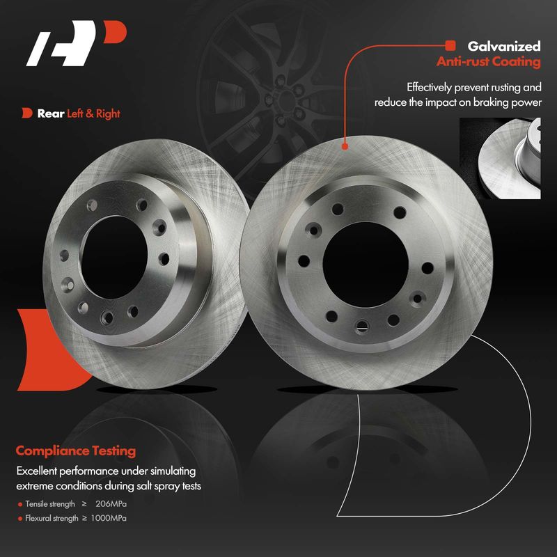 Front Disc Brake Rotors for Hyundai Entourage 2007-2010 Kia Sedona 2006-2012 2014