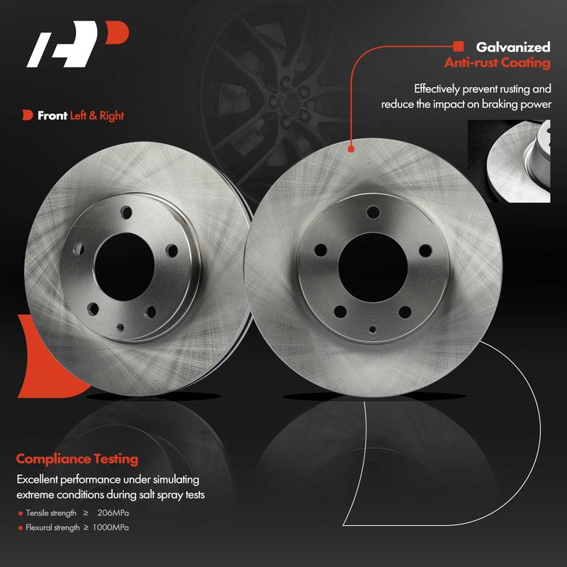 Front Disc Brake Rotors for Mazda Millenia 1995-2000 Mazda MPV 2000-2006