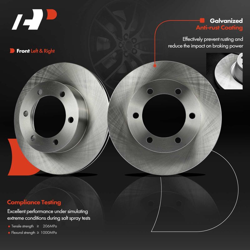 Front Disc Brake Rotors for Toyota 4Runner 1996-2002 Tacoma 1995-2004