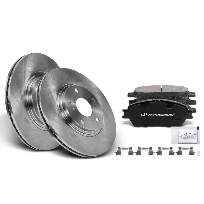 Front Disc Brake Rotors & Ceramic Brake Pads for Lexus ES300 2003 ES330 2004-2006