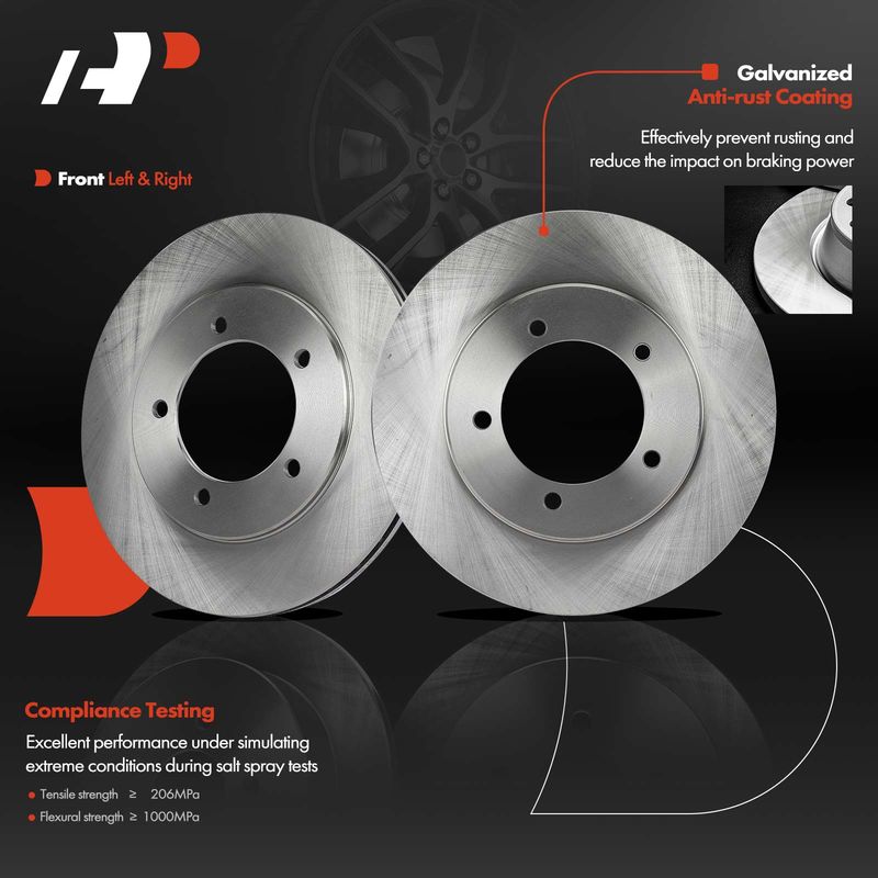 Front Disc Brake Rotors for Suzuki Grand Vitara 1999-2005 XL-7 2002-2006