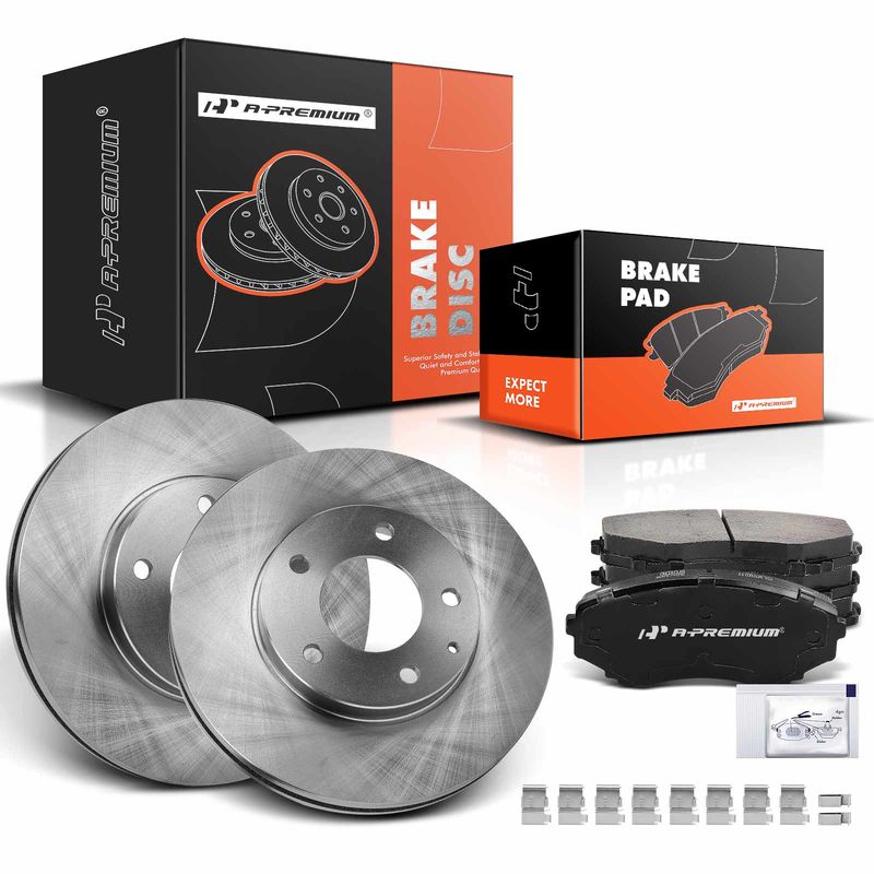 Front Disc Brake Rotors & Ceramic Brake Pads for Mazda MPV 2000-2006 295mm 5Stud
