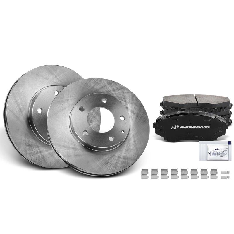 Front Disc Brake Rotors & Ceramic Brake Pads for Mazda MPV 2000-2006 295mm 5Stud