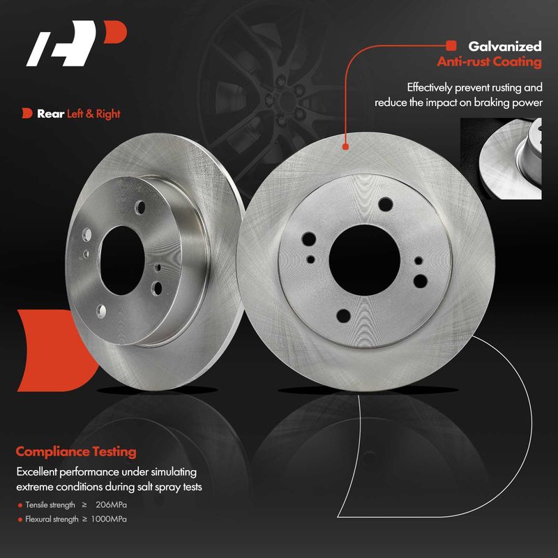 Rear Disc Brake Rotors for Nissan Altima 1993-2001 Sentra 2000-2006 INFINITI G20
