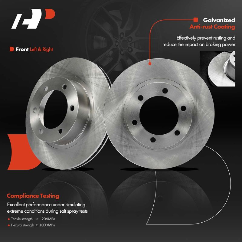 Front Disc Brake Rotors for Toyota 4Runner 1996-2002 Tacoma 2004 318mm