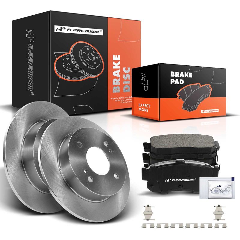 Rear Disc Brake Rotors & Ceramic Brake Pads for INFINITI G20 Altima Nissan