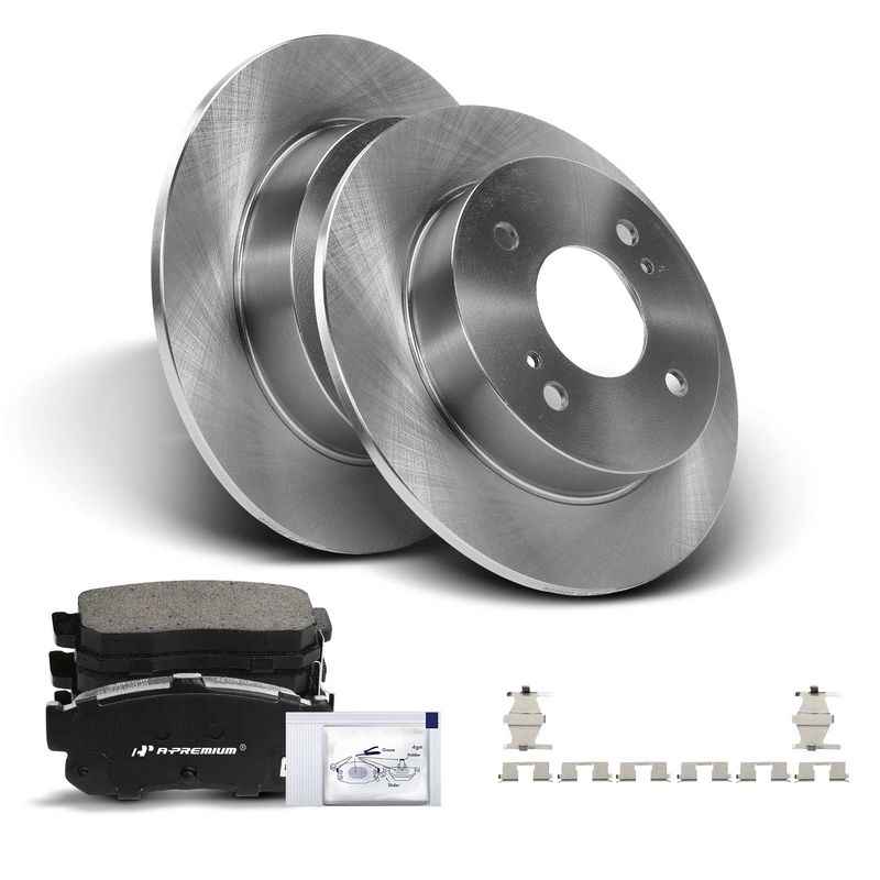 Rear Disc Brake Rotors & Ceramic Brake Pads for INFINITI G20 Altima Nissan
