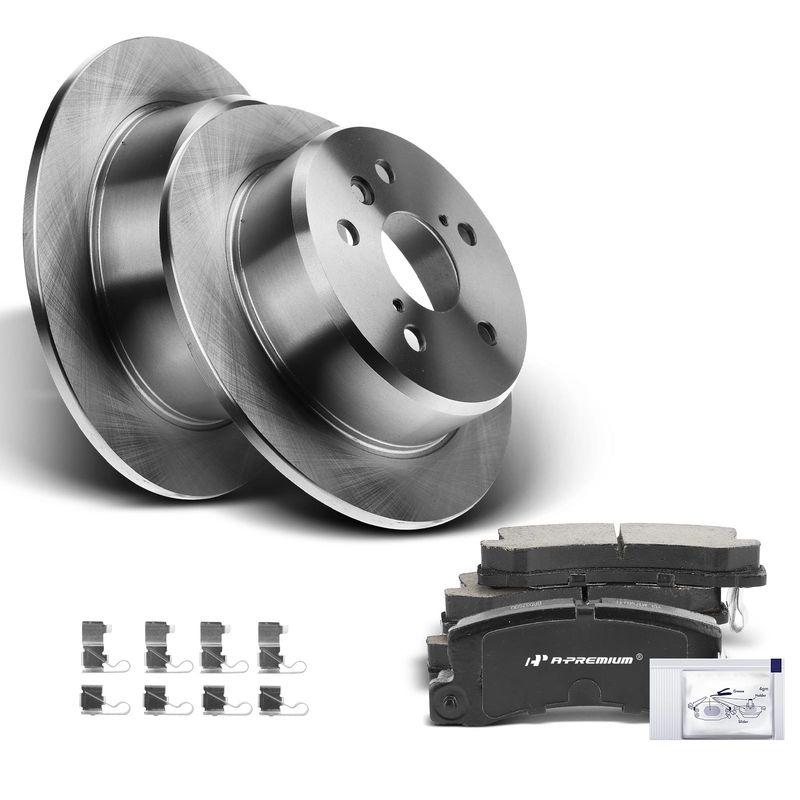 Rear Disc Brake Rotors & Ceramic Brake Pads for Lexus ES300 Toyota Camry Solara