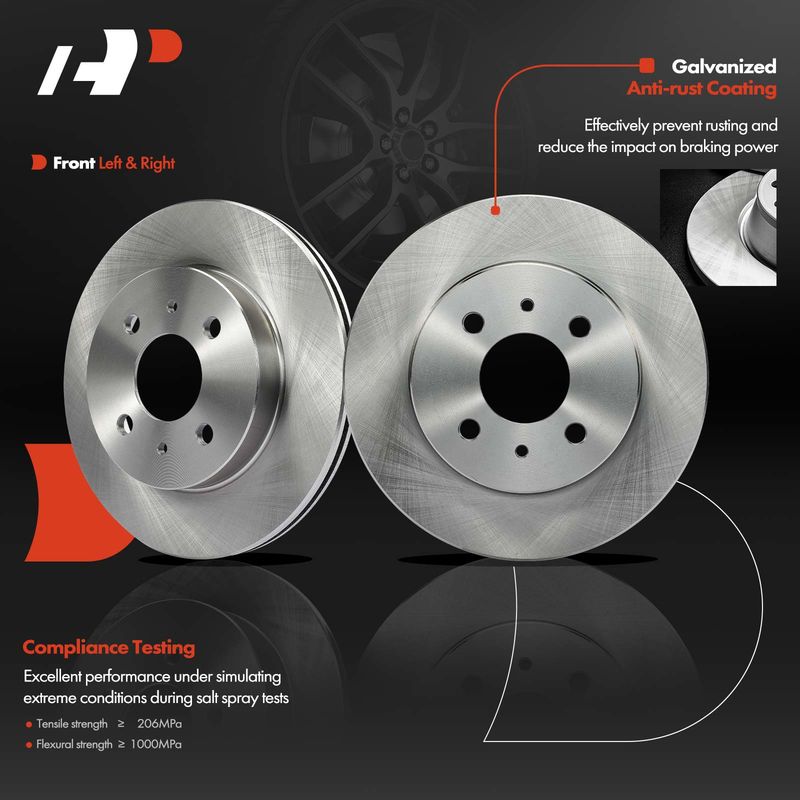 Front Disc Brake Rotors for Saturn SC 1991-1992 SC1 SC2 1993-2002 SL SW1 SW2