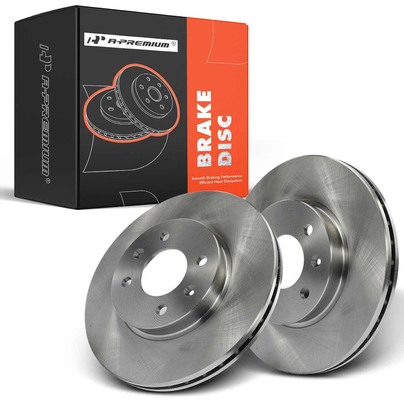 Front Disc Brake Rotors for Hyundai Accent 2006-2011 Kia Rio Rio5 1.6L