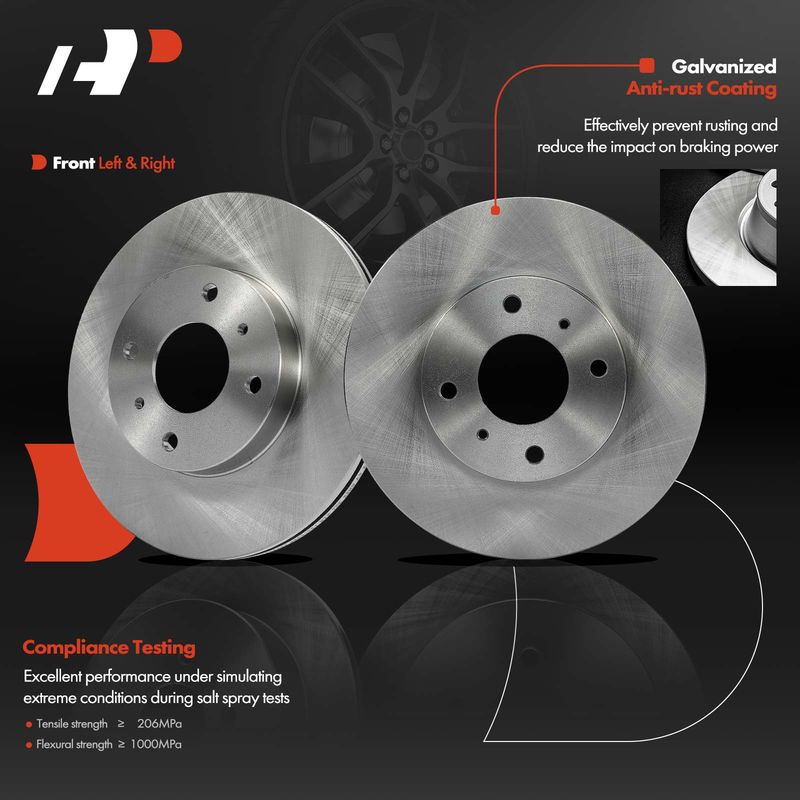 Front Disc Brake Rotors for Nissan Sentra 2000-2006 Altima 1993-2001 INFINITI