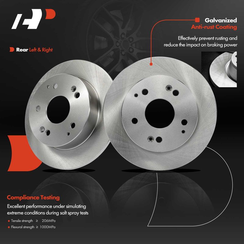 Rear Disc Brake Rotors for Honda Accord 1998-2002 Civic Acura Integra RSX