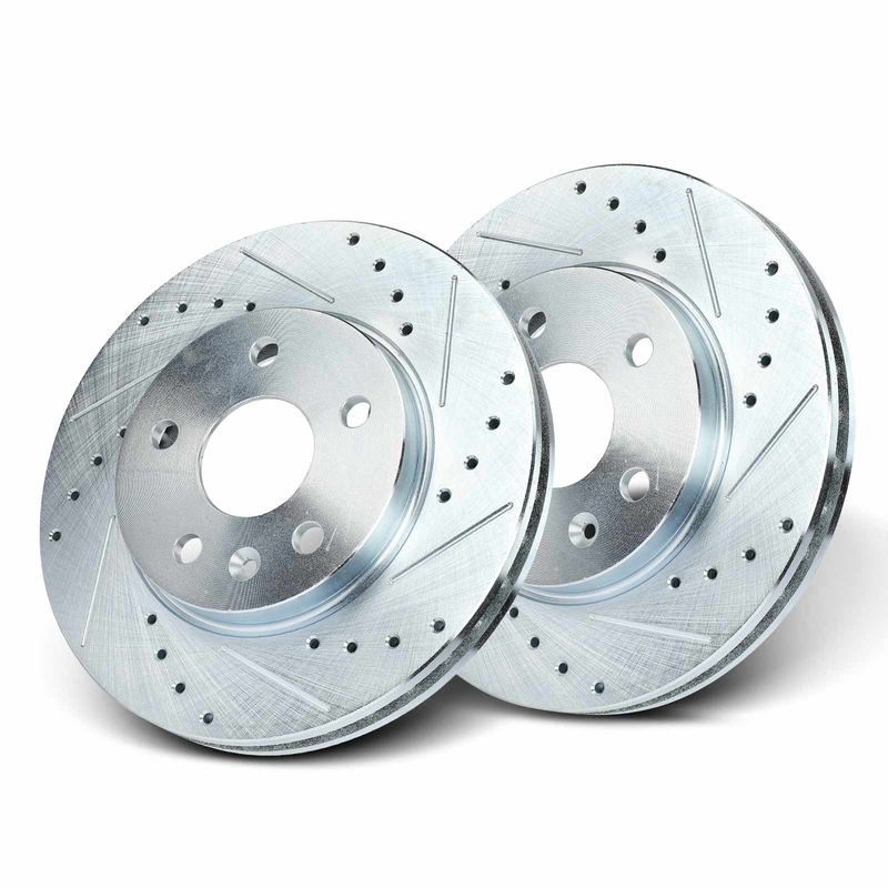 Front Drilled Disc Brake Rotors for Chevrolet Malibu 13-16 Buick Regal 11-17