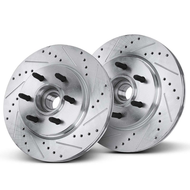 Front Drilled Disc Brake Rotors for Ford F-150 04-08 Lincoln Mark LT 06-08