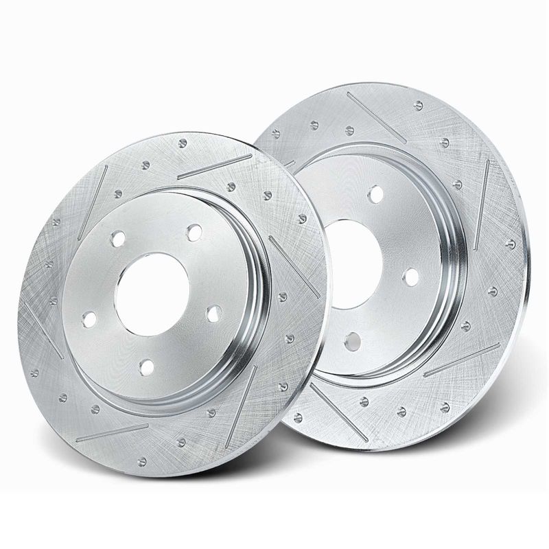 Rear Drilled Disc Brake Rotors for Chrysler Town & Country Dodge Grand Caravan