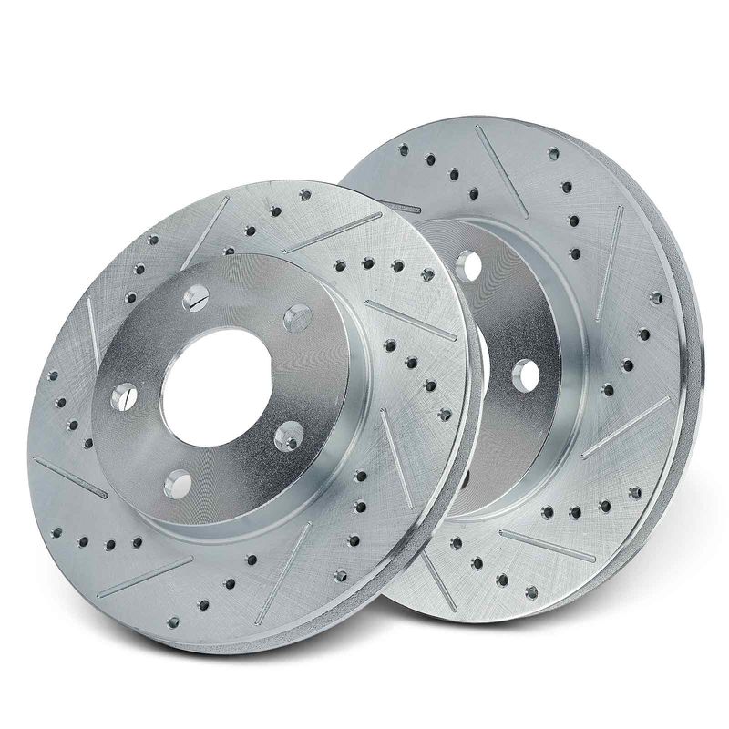 Front Drilled Disc Brake Rotors for Chevrolet Malibu Olds Alero Pontiac Grand Am