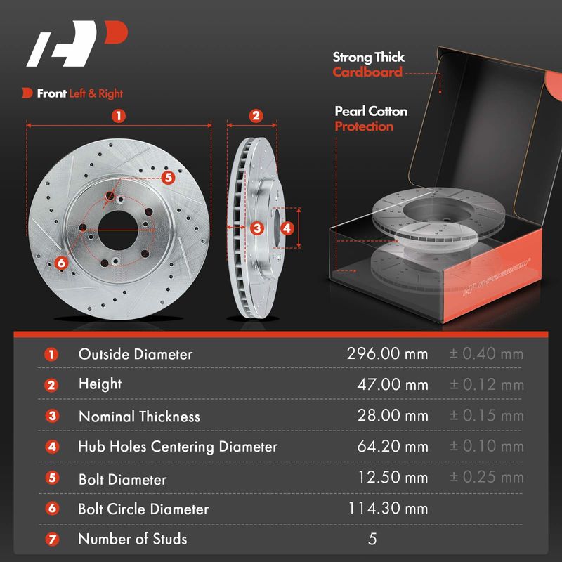 Front & Rear Drilled Rotors & Ceramic Brake Pads for Honda Civic Acura Integra