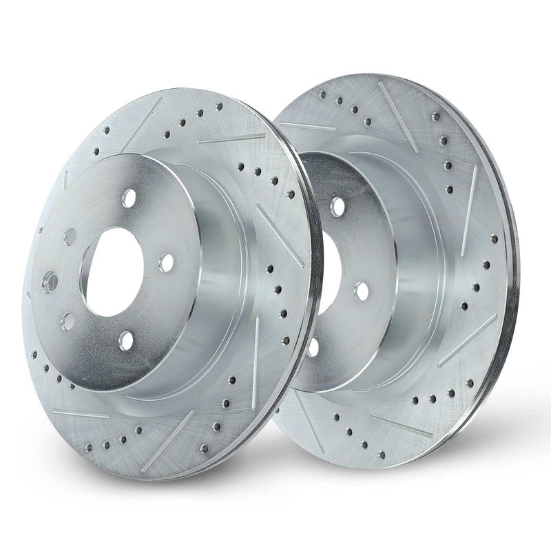 Rear Drilled Brake Rotors for Nissan 350Z 370Z Maxima INFINITI EX35 EX37 G25 G37