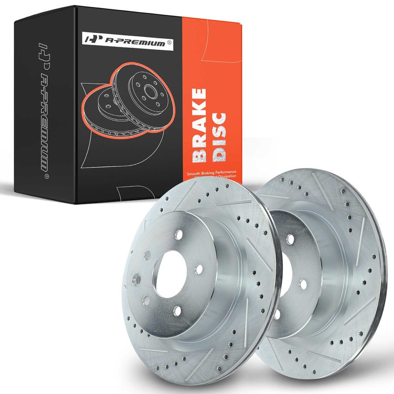 Rear Drilled Brake Rotors for Nissan 350Z 370Z Maxima INFINITI EX35 EX37 G25 G37