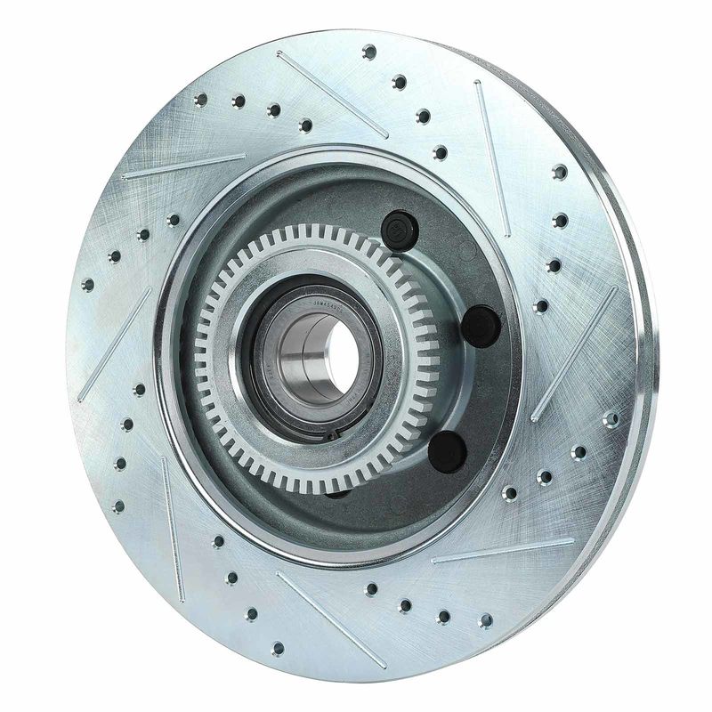 Front Drilled Rotors & Ceramic Brake Pads for Ford F-150 Lincoln Mark LT 04-08