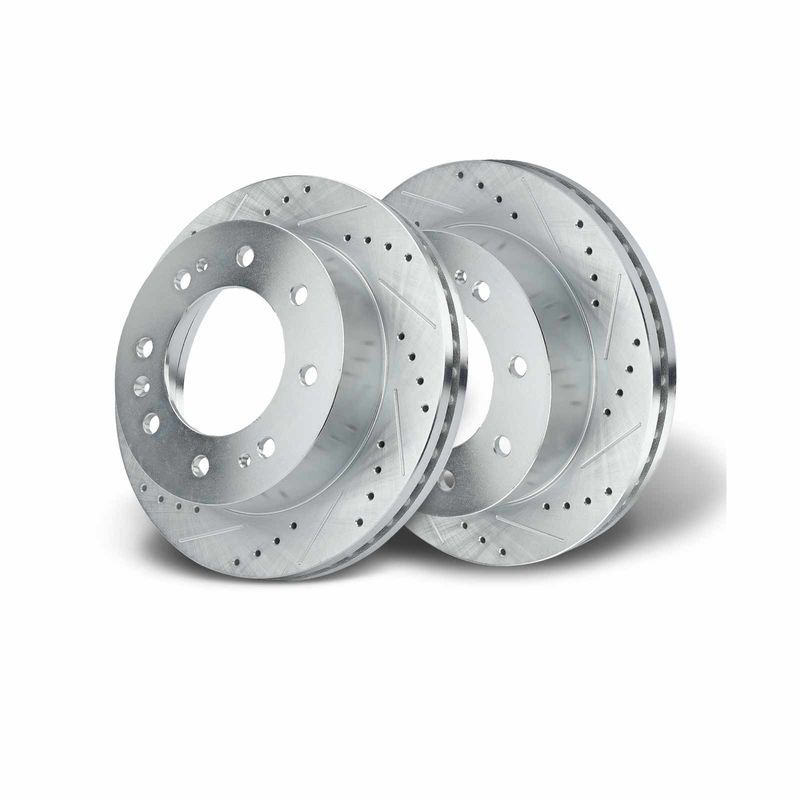 Front Drilled Brake Rotors for Chevy Silverado 2500 3500 HD GMC Sierra 2500 HD