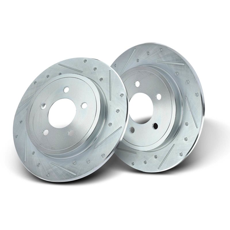 Rear Drilled Brake Rotors for Ford Escape Mazda Tribute Mercury Mariner 05-08