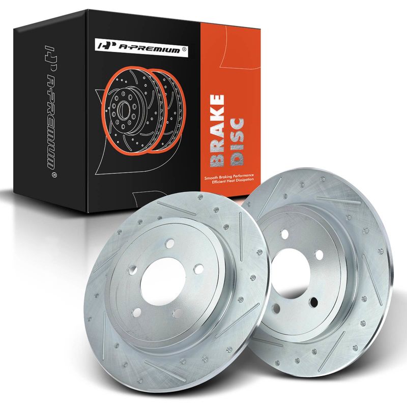 Rear Drilled Brake Rotors for Ford Escape Mazda Tribute Mercury Mariner 05-08