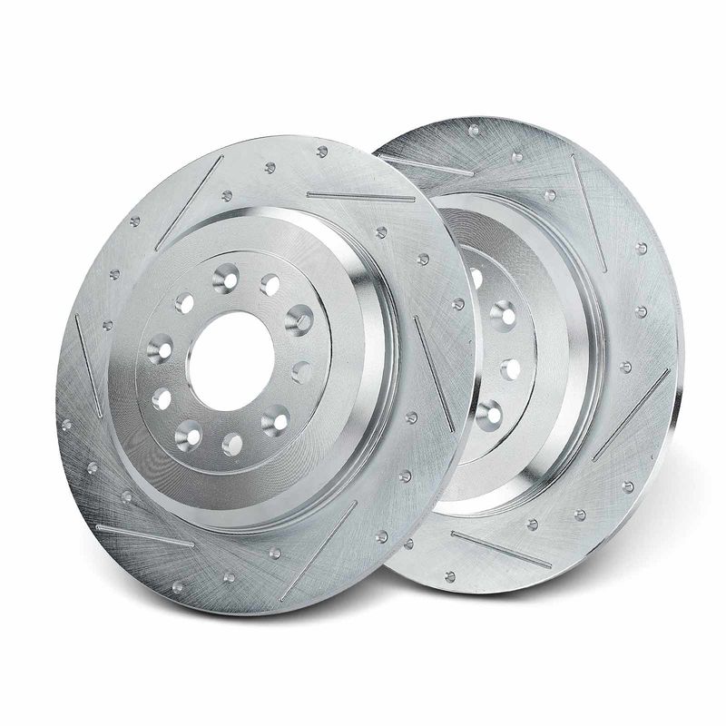 Rear Drilled Brake Rotors for Ford Explorer 11-19 Flex Lincoln MKS MKX Mercury