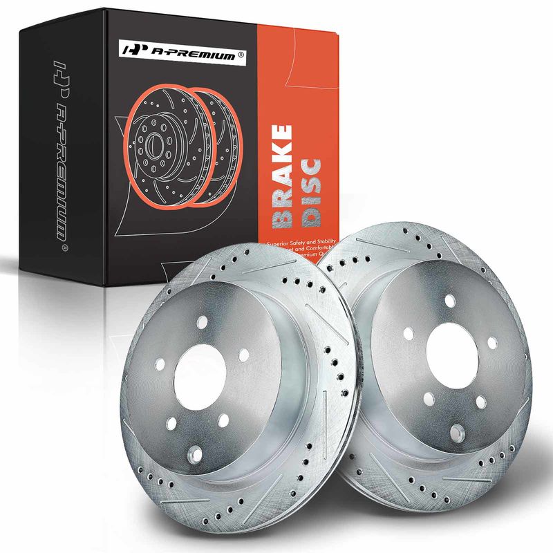 Rear Drilled Brake Rotors for Nissan Murano 2003-2007 Quest INFINITI QX60 QX70