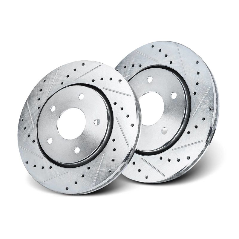 Front Drilled Brake Rotors for Chrysler Town & Country 08-16 Journey VW