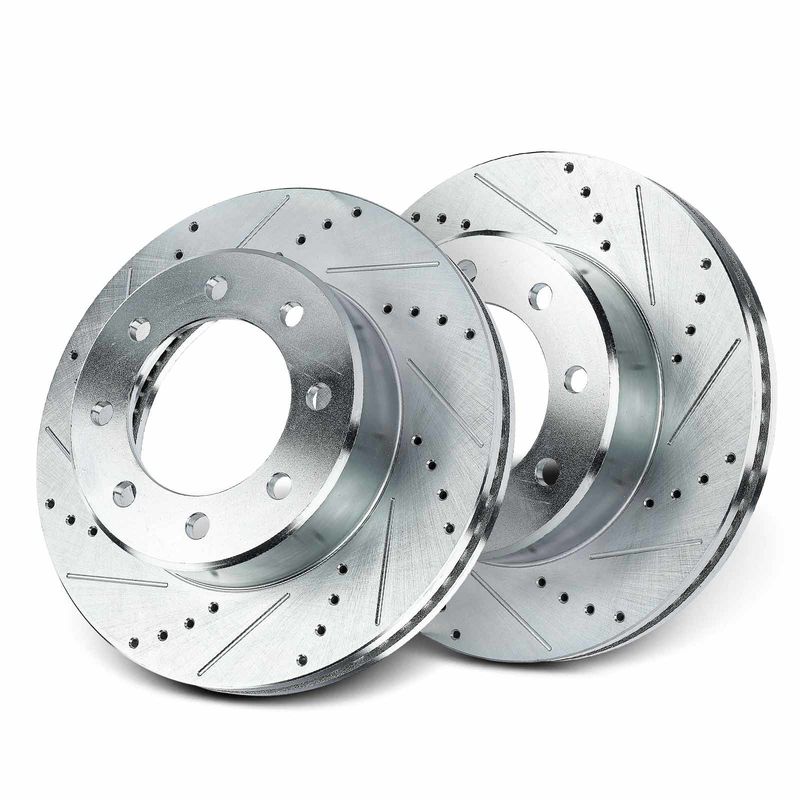 Front Drilled Brake Rotors for Dodge Ram 2500 3500 2009-2010 Ram 2011-2021