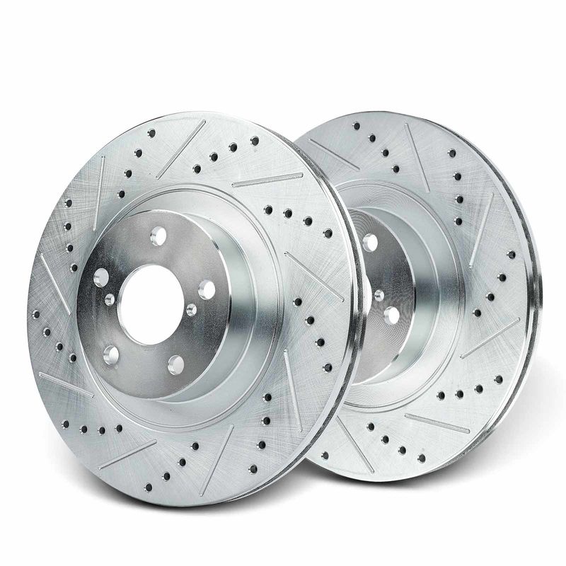 Front Drilled Brake Rotors for Subaru Forester 2009-2018 BRZ Crosstrek Legacy