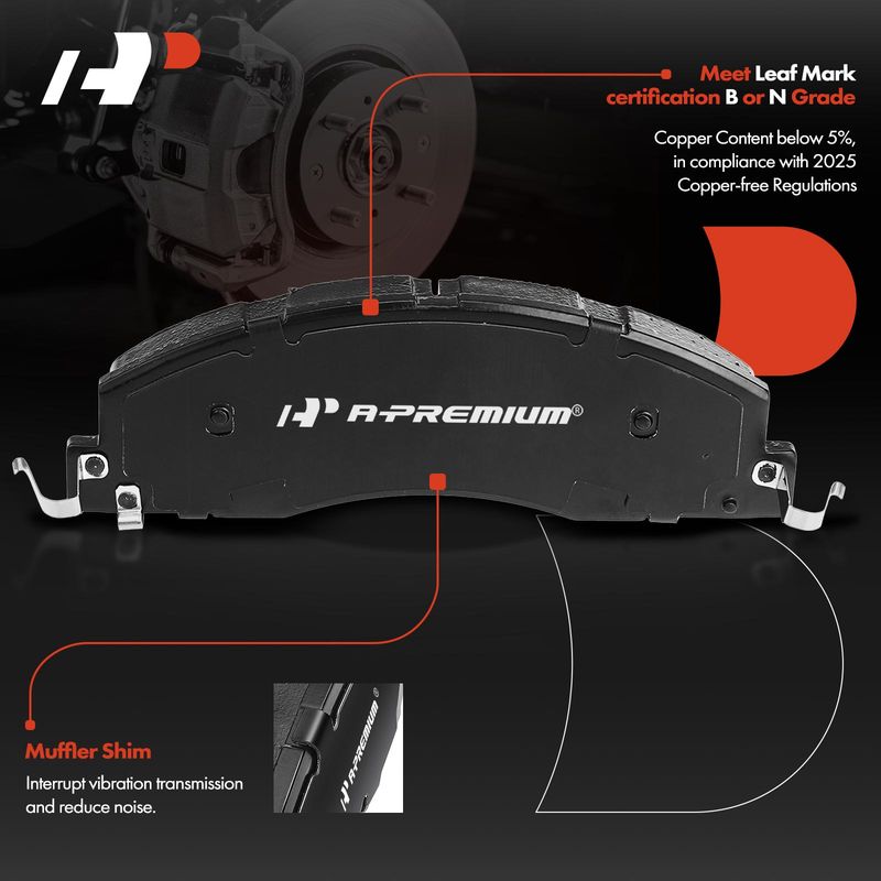Front Drilled Rotors & Ceramic Brake Pads for Dodge Ram 2500 Ram 1500