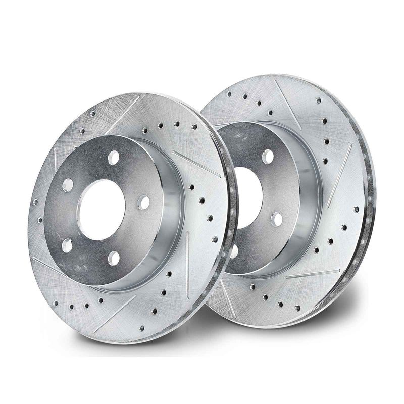 Front Drilled Brake Rotors for Jeep Grand Cherokee 1999-2004 4.0L 4.7L
