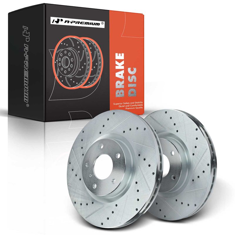 Front Drilled Brake Rotors for Nissan Murano 05-14 Altima INFINITI EX35 M56 Q70