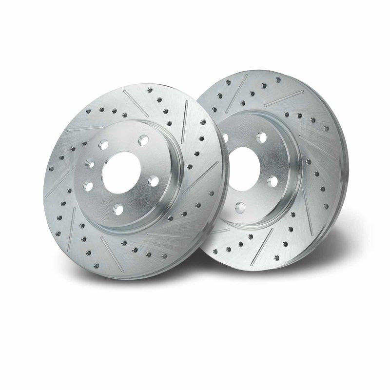 Front Drilled Brake Rotors for Chevy Cruze 2011-2019 Sonic Volt Bolt EV