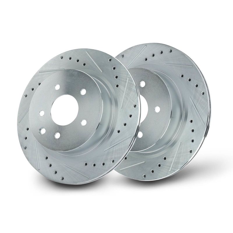 Rear Drilled Brake Rotors for Nissan Maxima 2009-2014 2016-2017 2019 3.5L
