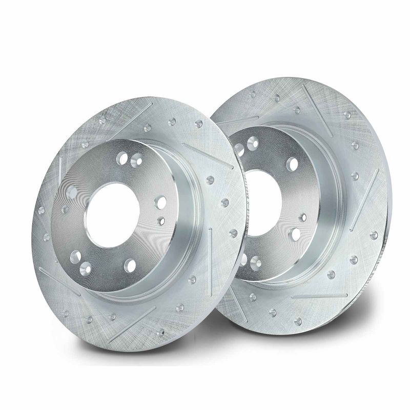 Rear Drilled Brake Rotors for Honda Civic 2006-2015 Acura CSX 260mm