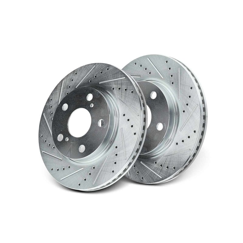 Front Drilled Brake Rotors for Toyota RAV4 2006-2018 Prius V Lexus HS250h Scion