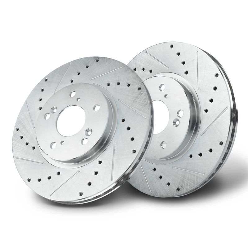 Front Drilled Brake Rotors for Acura CL 2001-2003 MDX TL Honda Odyssey Pilot
