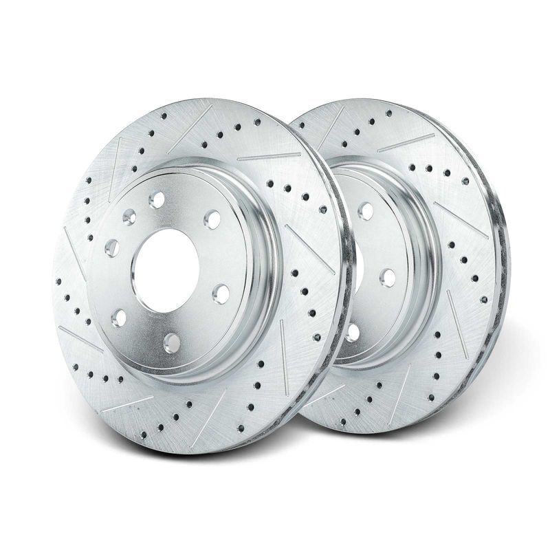 Front Drilled Brake Rotors for Buick Enclave Chevy Traverse GMC Acadia Saturn