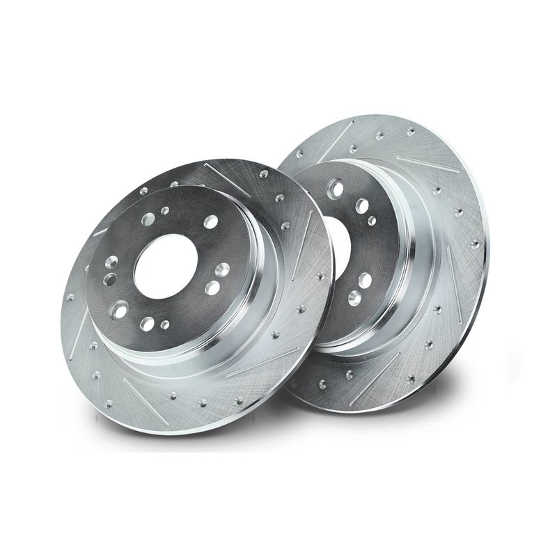 Rear Drilled Brake Rotors for Honda CR-V 2002-2004 L4 2.4L
