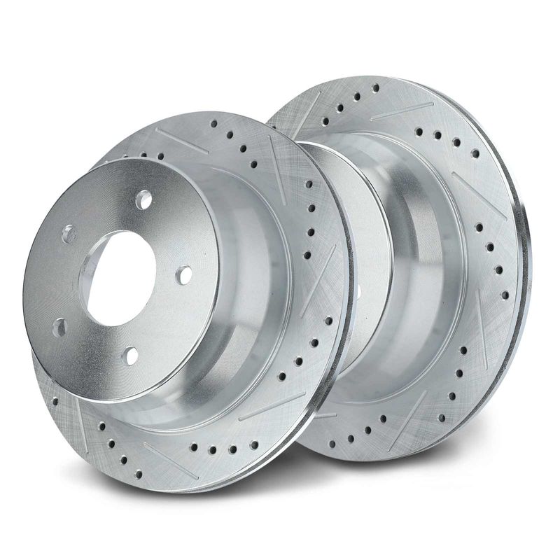 Rear Drilled Brake Rotors for Chevrolet Blazer S10 GMC Jimmy Sonoma Isuzu Hombre