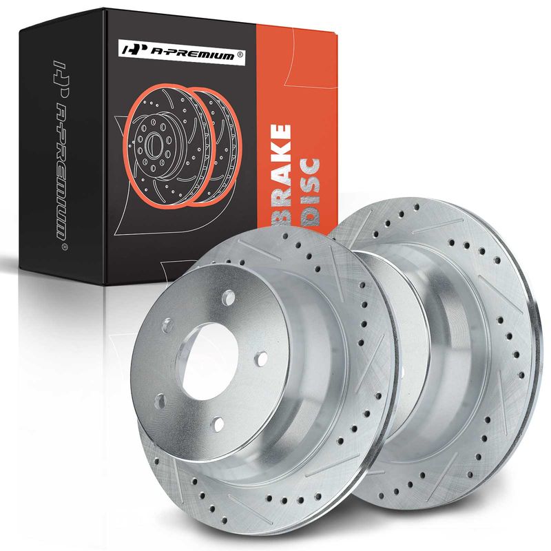 Rear Drilled Brake Rotors for Chevrolet Blazer S10 GMC Jimmy Sonoma Isuzu Hombre