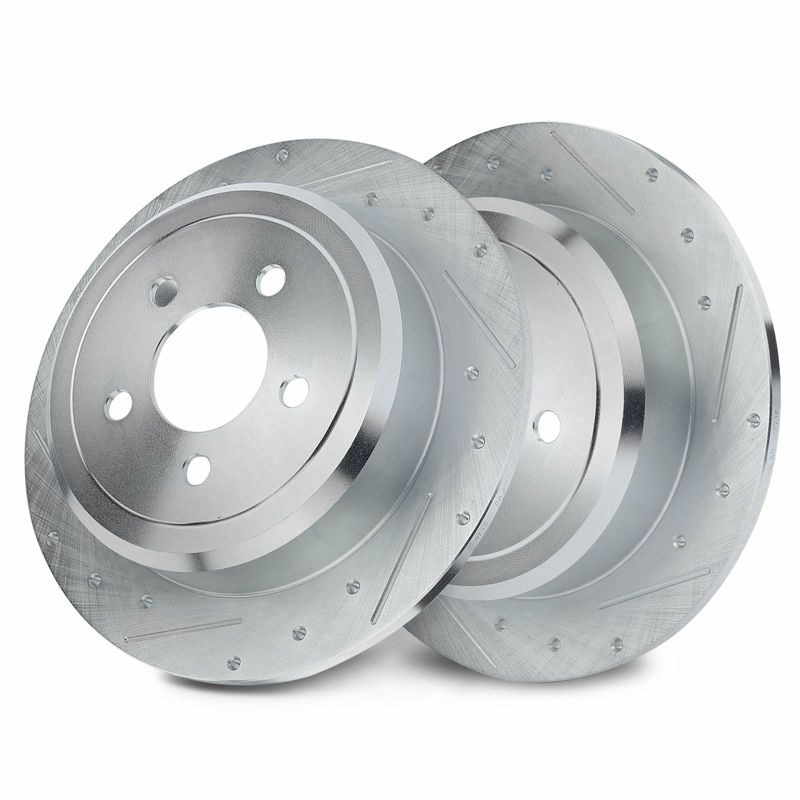 Rear Drilled Brake Rotors for Jeep Liberty 2008-2012 Dodge Nitro 2007-2011