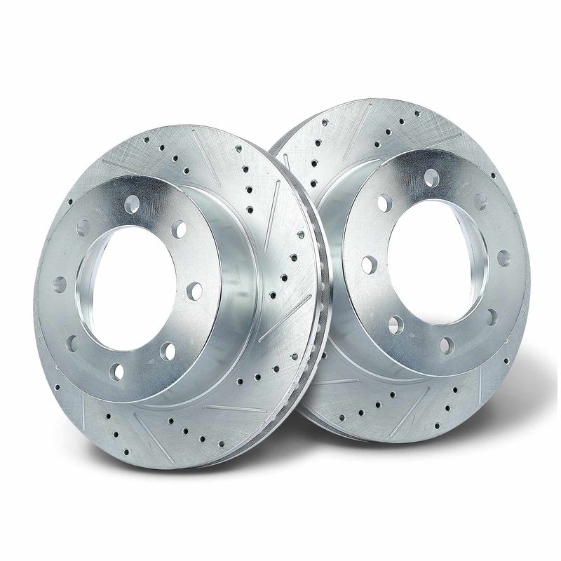 Front Drilled Brake Rotors for Dodge Ram 1500 2006-2008 2500 2003-2008