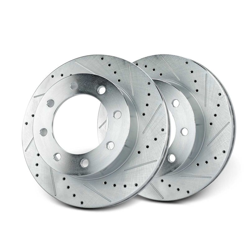 Front Drilled Brake Rotors for Ford F-250 Super Duty F-350 Super Duty 4WD AWD